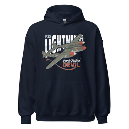 P-38 Lightning Aircraft Unisex Hoodie