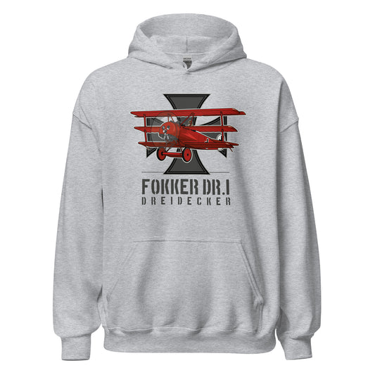 Fokker Dr.I Aircraft Unisex Hoodie