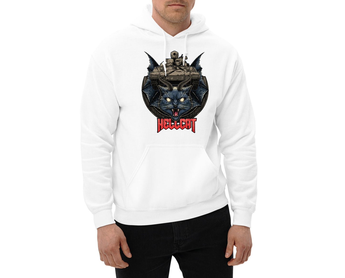 Hellcat Kitty Tank Unisex Hoodie