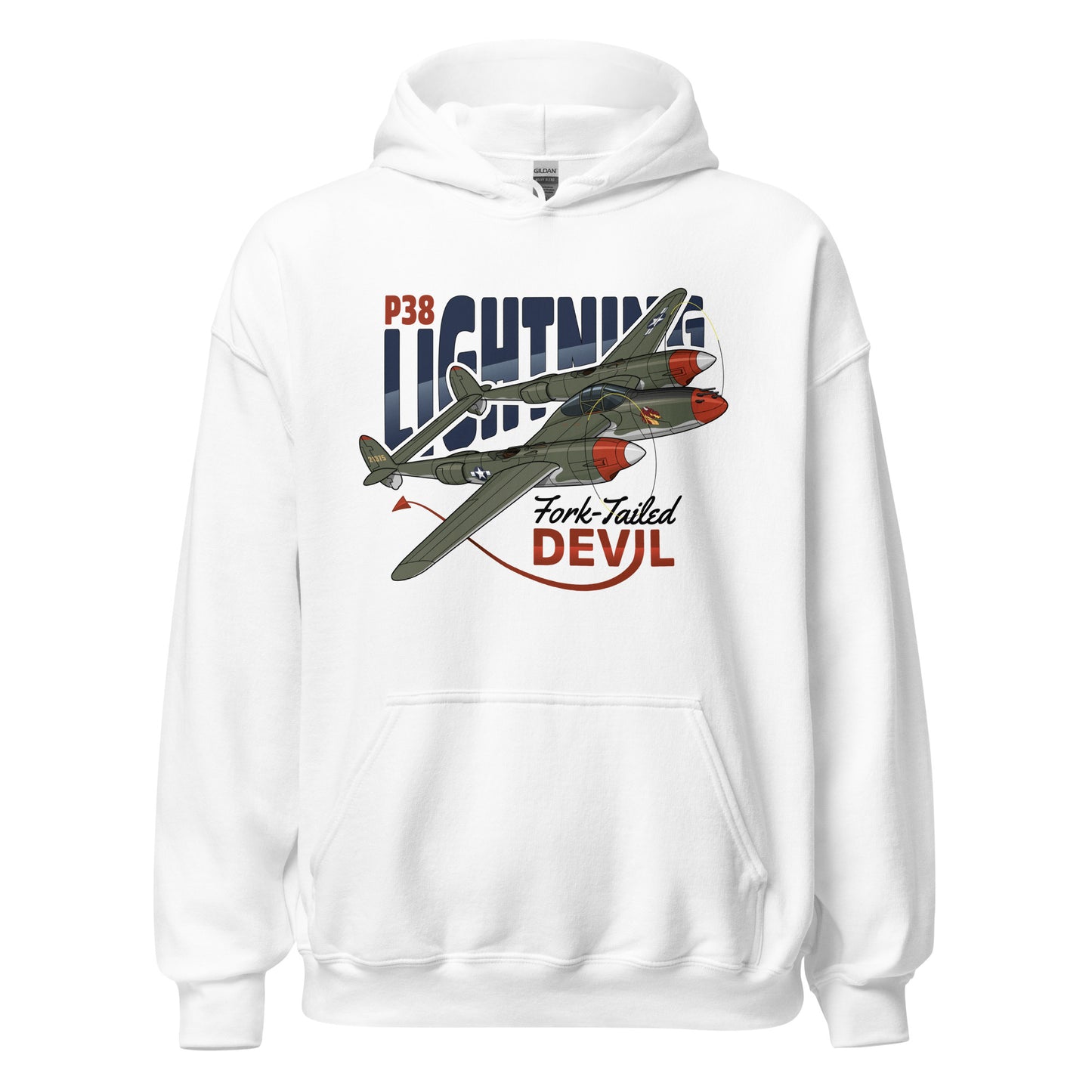 P-38 Lightning Aircraft Unisex Hoodie