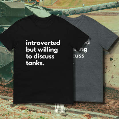 Introverted But Willing To Discuss Tanks Short-Sleeve Unisex T-Shirt