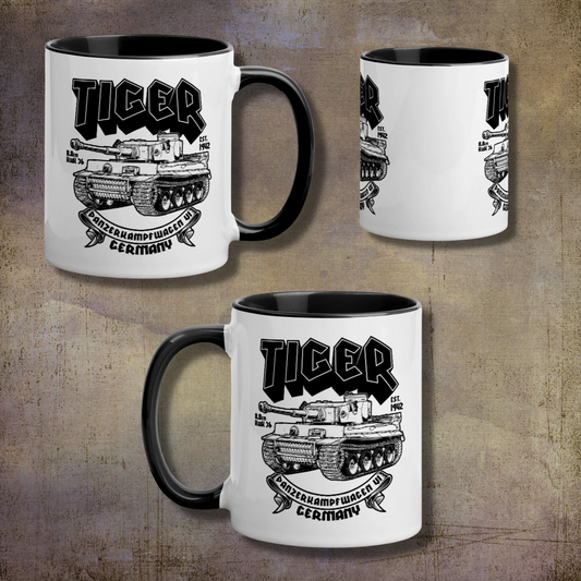 Tiger Tank Mug with Color Inside
