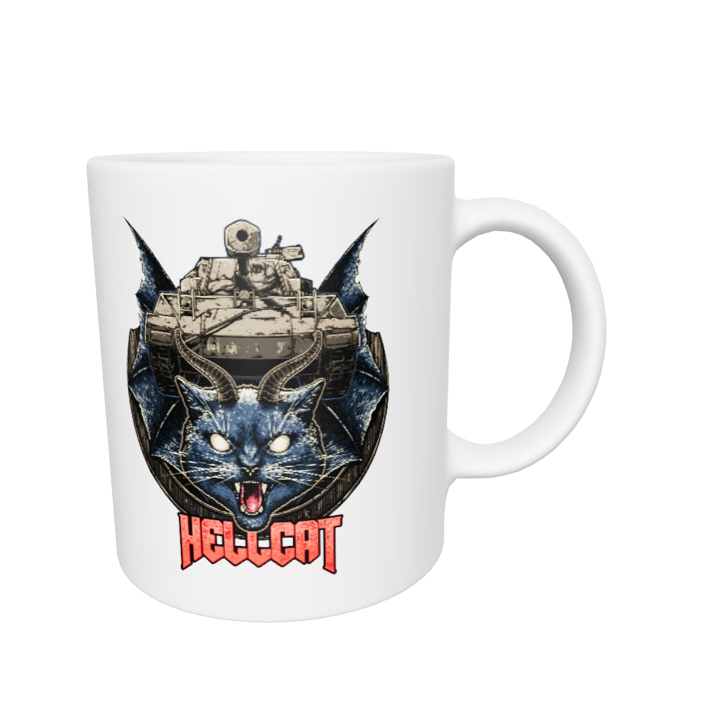 Hellcat Tank White Glossy Mug