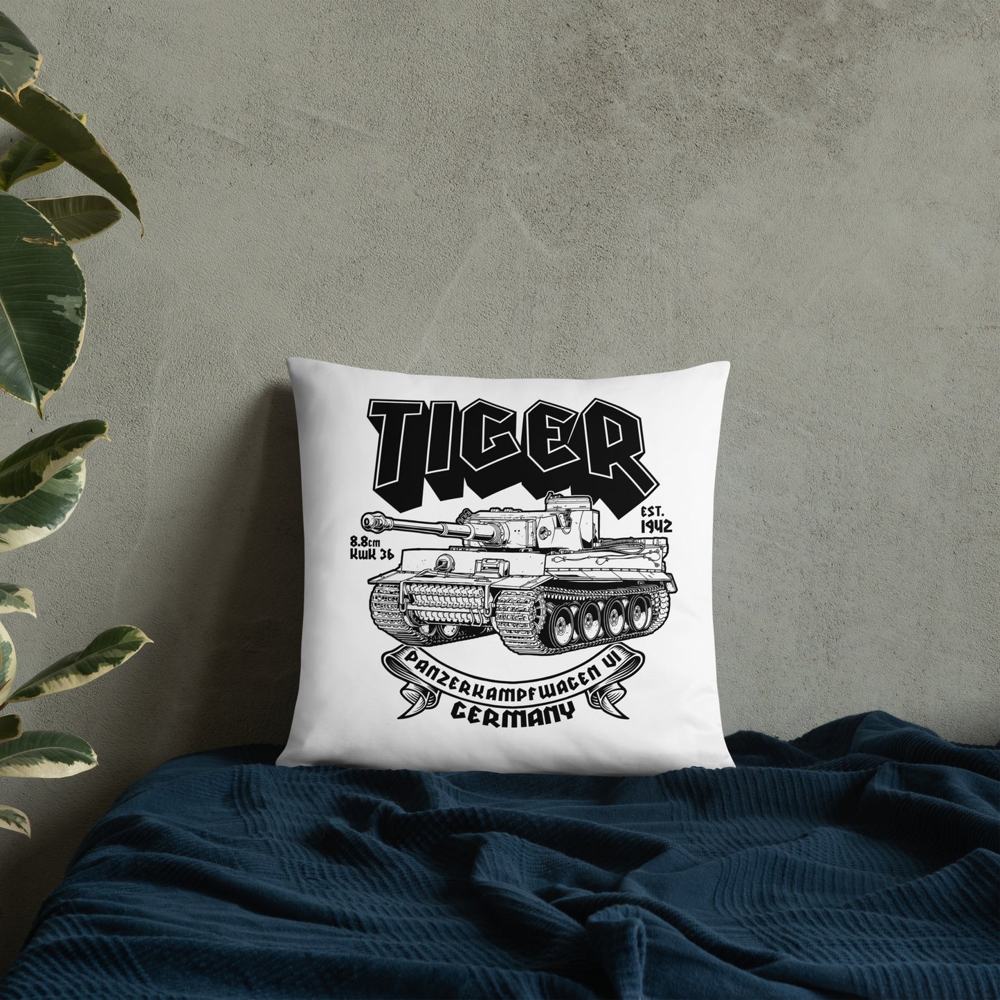 Tiger Tank Pillow