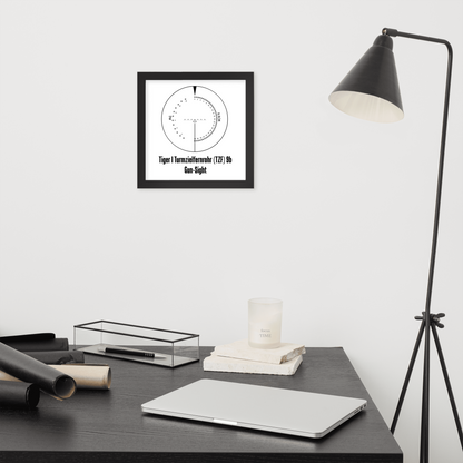 Framed Tiger I Reticle Poster