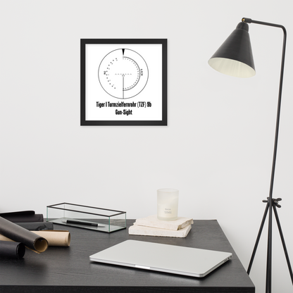 Framed Tiger I Reticle Poster