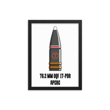 Load image into Gallery viewer, Framed 17 Pdr Round Poster
