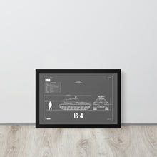 Load image into Gallery viewer, IS - 4 Blueprint Framed Poster 12&quot; x 18&quot;
