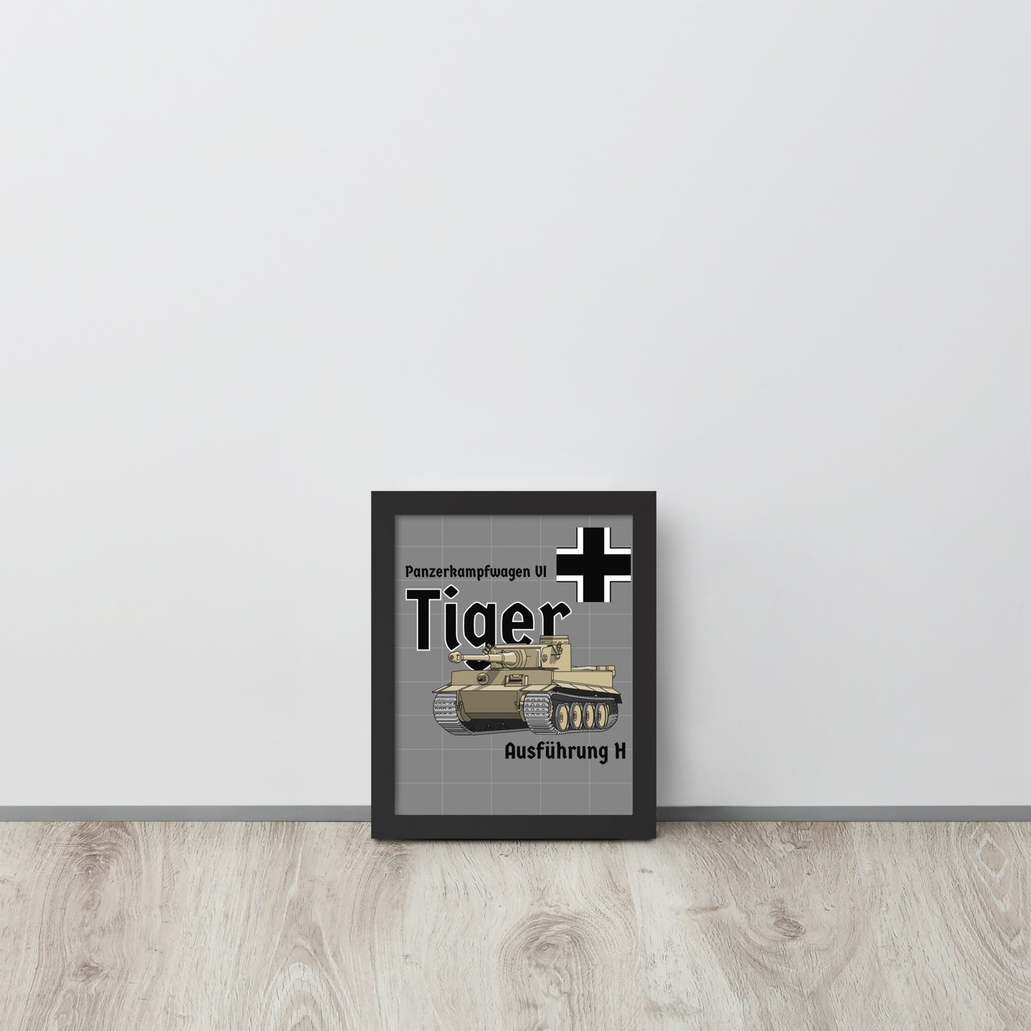 Framed Tiger Tank Poster