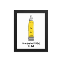 Load image into Gallery viewer, Framed 88 mm HE Shell Poster
