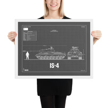 Load image into Gallery viewer, IS - 4 Blueprint Framed Poster 18&quot; x 24&quot;
