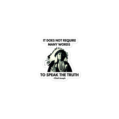 Chief Joseph Bubble-free stickers