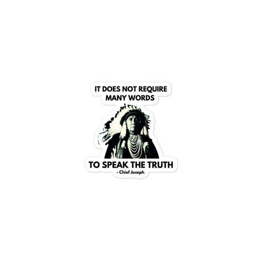 Chief Joseph Bubble-free stickers