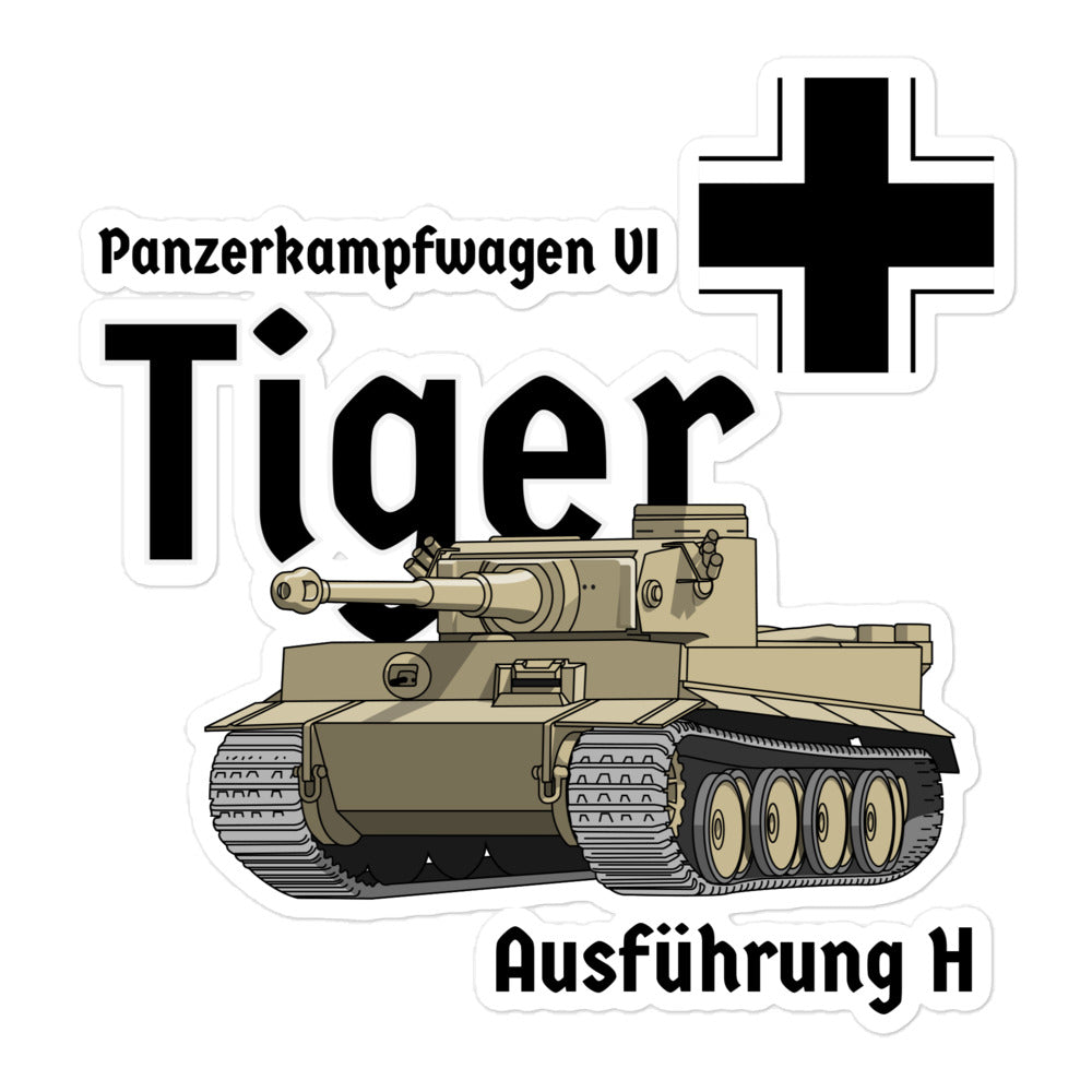 Tiger Tank Bubble-free stickers