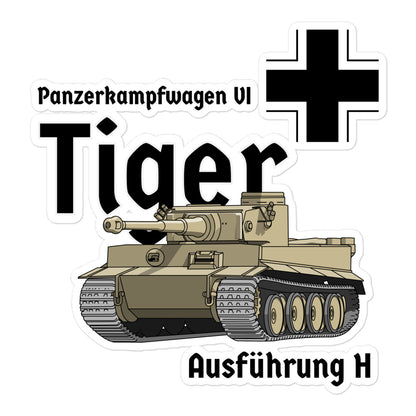 Tiger Tank Bubble-free stickers