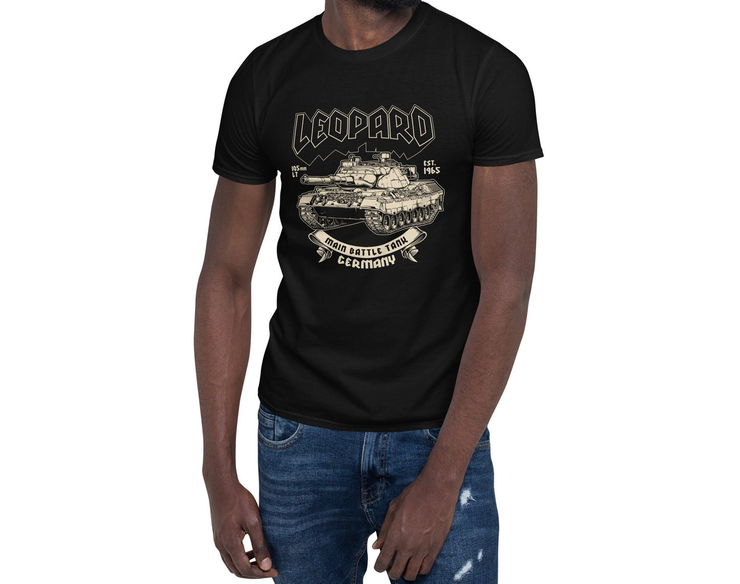 Leopard Tank Short-Sleeve Unisex T-Shirt