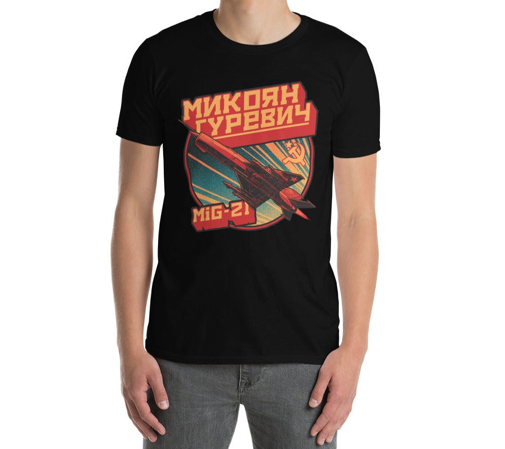 MiG-21 Aircraft Short-Sleeve Unisex T-Shirt