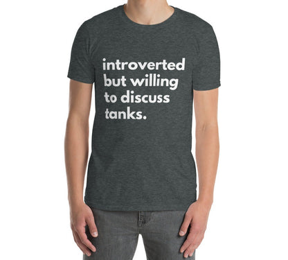Introverted But Willing To Discuss Tanks Short-Sleeve Unisex T-Shirt