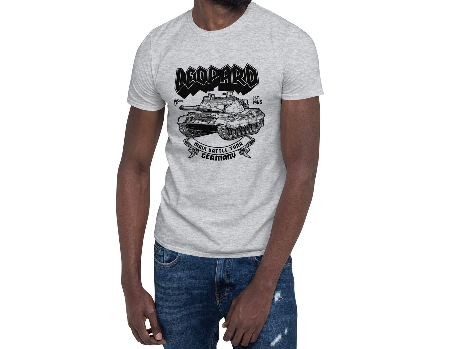 Leopard Tank Short-Sleeve Unisex T-Shirt