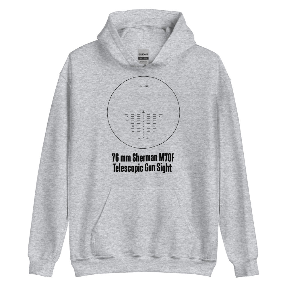 Sherman 76 mm gun Reticle Unisex Hoodie