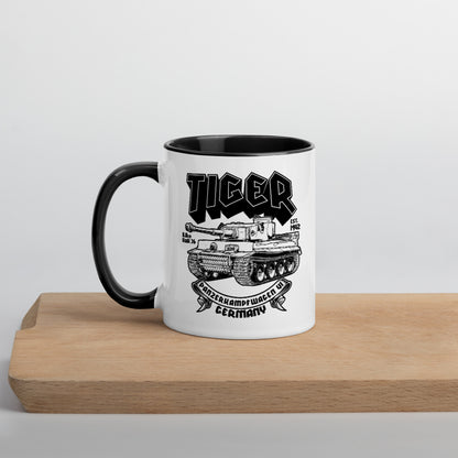 Tiger Tank Mug with Color Inside