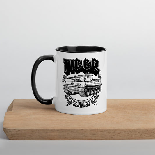 Tiger Tank Mug with Color Inside