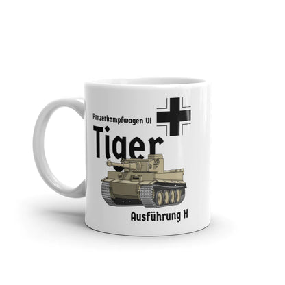 Tiger Tank White Glossy Mug