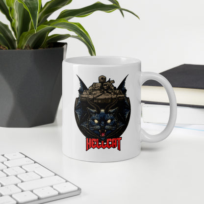 Hellcat Tank White Glossy Mug
